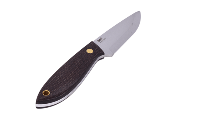 Brisa Bobtail 80-Bison micarta 12C27 Scandi Sheath Bobtail 80 Kydex - Flat BRS-033-9955-11515 - KNIFESTOCK