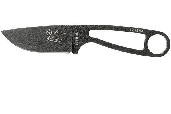 ESEE Izula Noire avec Étui Noir Modèle Signature IZULA-B-SIG - KNIFESTOCK