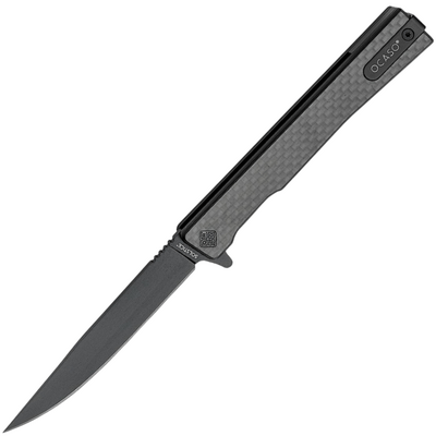 Ocaso Solstice Carbon Fiber + Black / Straight  10CFB - KNIFESTOCK