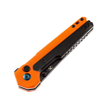 Kansept EDC Tac Black TiCn coated S35VN Orange G10 + Titanium Inlay K2009A7 - KNIFESTOCK