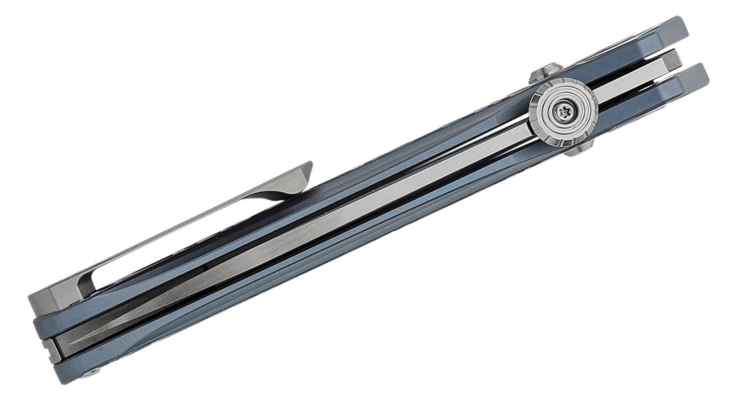 Bestech MOTHUS M390, Satin, Titanium, Blue BT2206A - KNIFESTOCK