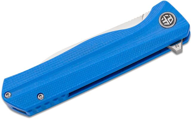 Petrified Fish PF818 Forward Satin D2 Blue G10 PF818BS - KNIFESTOCK