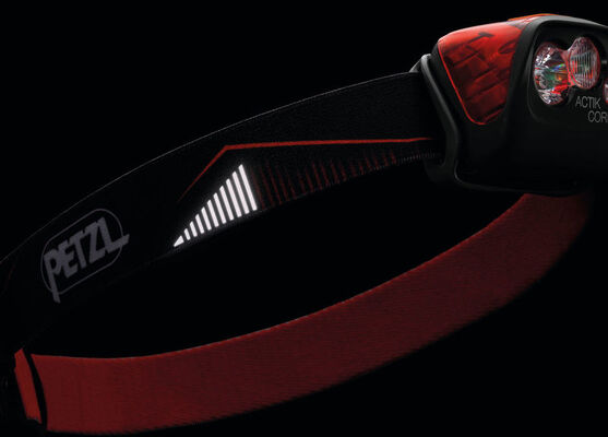E099GA01 Petzl ACTIK CORE LAMPADA FRONTALE ROSSA - KNIFESTOCK