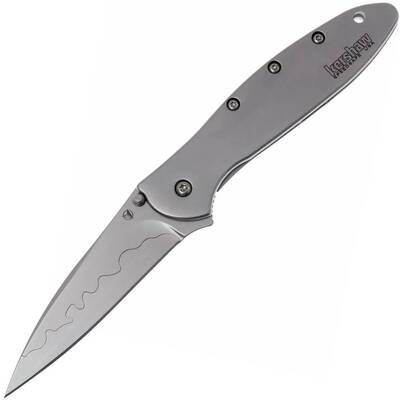 KERSHAW Ken Onion LEEK Assisted Flipper Knife, Composite Plain Blade K-1660CB - KNIFESTOCK