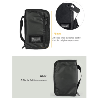 Magforce EDC Passport Pouch - 500D W/P Black #A0828B02 - KNIFESTOCK