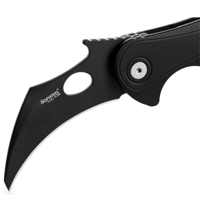 LionSteel L.E.One Mid Faca Dobrável OLD BLACK lâmina M390, cabo de alumínio PRETO - KNIFESTOCK