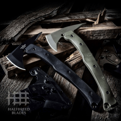 Halfbreed Blades Large Rescue Axe - Tomahawk LRA-01 ODG - K110 - KNIFESTOCK