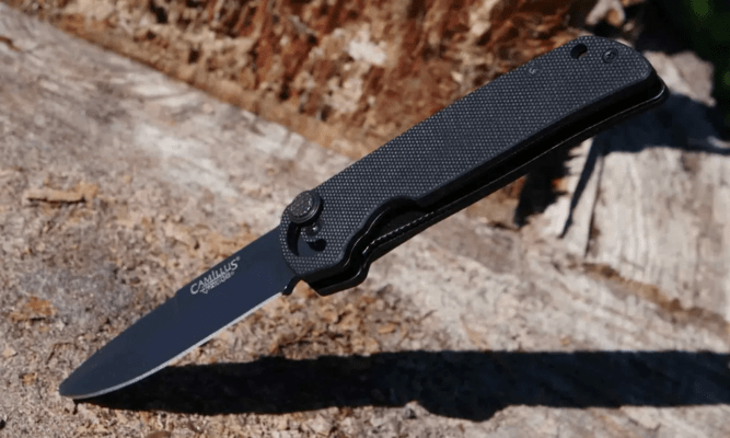 CAMILLUS CUDA MINI / 6.75&quot; OVERALL / CARBONITRIDE TITANIUM™ / AUS-8 / BLACK CAM-19637 - KNIFESTOCK