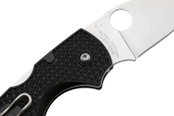 Spyderco Lil Native Black Lightweight Reveal 14 C230PBK - KNIFESTOCK