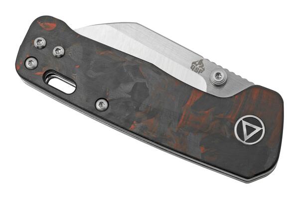 QSP Knife Penguin Mini 14C28N, CF overlay G10 Red QS130XS-E1 - KNIFESTOCK