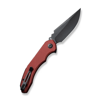 Civivi Bluetick Burgundy G10 HandleBlack Stonewashed 14C28N BladeNested Liner Lock C23050-2 - KNIFESTOCK