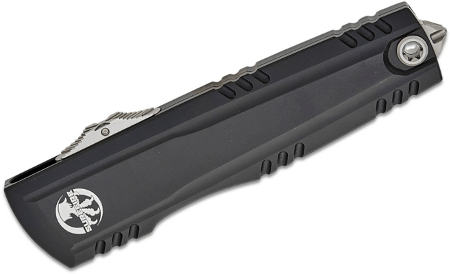 Microtech Surefire Luminary D/E M390MK Stonewashed Black Aluminum Stiletto Pro II EDC Flashlight - KNIFESTOCK