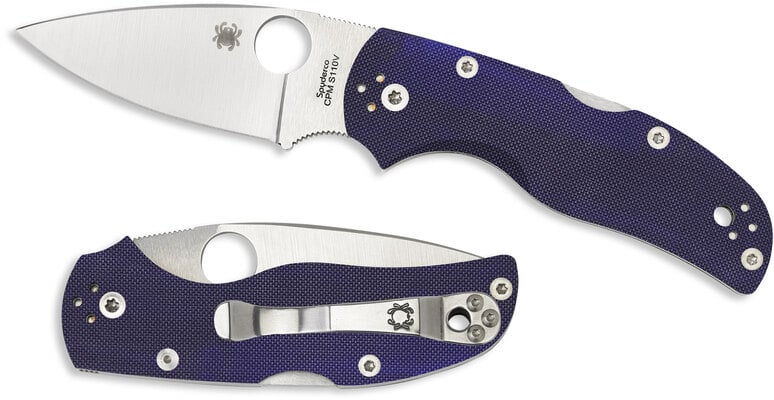 Spyderco Native 5 G-10 Dark Blue CPM S110V C41GPDBL5 - KNIFESTOCK