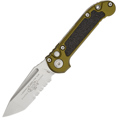 Microtech L.U.D.T.® T/E Gen III OD Green Stonewash Partial Serrated 1136-11OD - KNIFESTOCK
