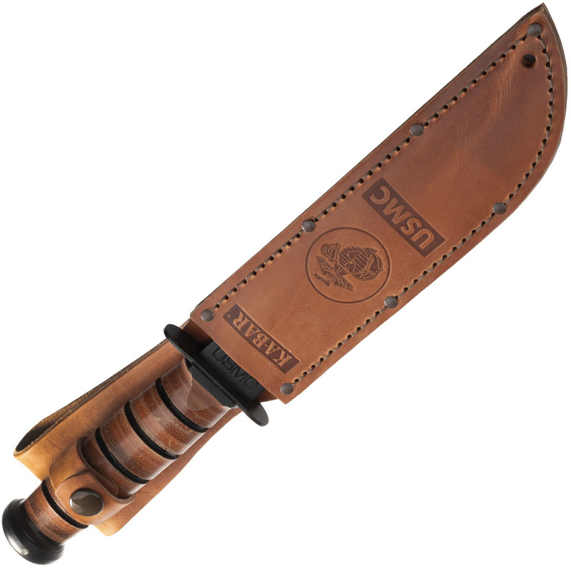 KABAR USMC Fixed Blade Knife Leather Sheath, serrated edge 1218 Armádne nože KNIFESTOCK