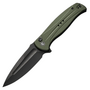 CIVIVI Incindie OD Green G10 HandleBlack Stonewashed 14C28N BladeButton Lock C