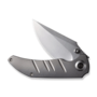 We Knife Riff-Raff Polished Bead Blasted Titanium Handle WE22020B-4