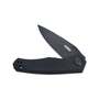 KUBEY Cadmus Liner Lock Flipper Folding Knife Black G10 Handle KU055B