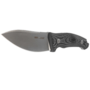 Viper NORDLYS Drop Point Stonewash N690Co, Black SureTouch G10, Leather Sheath VT4044GG