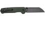 QPS Penguin V2 D2, black stonewash, Manico: Micarta verde QS130V2-C2