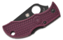 Spyderco MANBUG BURGUNDY LIGHTWEIGHT CTS-PD#1 BLACK BLADE PLAINEDGE