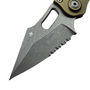 Microtech STITCH AUTO S/E APOCALYPTIC PART SERRATE OD GREEN 169-11APOD