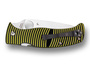 Spyderco Caribbean G-10 Yellow/BlackLC200N /Leaf Shape C217GP