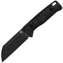 QSP Knife Baby Penguin  14C28N, black stonewash,  Blue  shredded CF QS130BP-F2