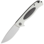 Petrified Fish PFB03 Stamp Satin D2 Carbon Fiber With White G10 PFB03WS