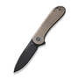 WE Elementum Knife Bronze Titanium Handle Black Stonewashed CPM 20CV Blade WE18062X-4