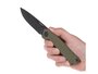 ANV Knives ANVZ200-021 Z200 Sleipner, DLC Black Plain Edge G10 Olive