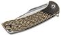 CIVIVI Dogma Flipper Mes Zwart Gepolijst Messing C2014A