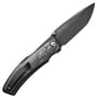 We Knife SwordfinShredded Carbon Fiber Handle Black Titanium LinerBlack Stonew