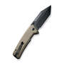 CIVIVI Bhaltair Tan Coarse G10 Handle Black 14C28N Blade C23024-2