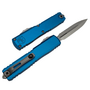 Microtech ULTRATECH GEN IV D/E STONEWASH FULL SERRATE BLUE 11224-12BL