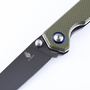 KIZER Begleiter Folding Knife, N690 Blade with Titanium Coating, Green G10 Handle V4458N2