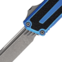 Microtech SCARAB II GEN III S/E STONEWASH STANDARD MARBLED BLUE 1278-10MBL