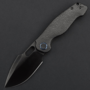 Kunwu Gringo DLC Black S390 Honeydew Texture Titanium Full DLC K712T-4