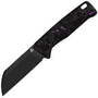 QSP Knife Baby Penguin  14C28N, black stonewash,  Purple shredded CF QS130BP-E2
