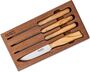Lionsteel BOX with four steak knife, Olive wood handle 9001S UL