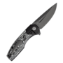 Kansept Cassowary Grey TiCn S35VN Black Titanium Handles with Black/White Carbon Fiber K2065B2