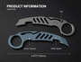 Petrified Fish PFT01 Karatool Black Stonewashed 6AL4V Titanium  PFT01D