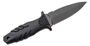 Fox Knives FOX KNIVES TACTICAL ELEMENTUM DAGGER STAINLESS STEEL N690 BLD SERRATED,BLACK NAYLON HDL F