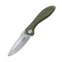 KUBEY Ruckus Liner Lock Folding Knife Green Micarta Handle KU314E