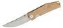 GIANT MOUSE ACE Clyde,(NEW) Natural Canvas / Brass backspacer &amp; thumb stud / tumbled blade