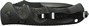 Schrade Black Tanto 4116 Oțel, Blocare cu Buton, Siguranță pe Spatele Mânerului