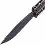 KERSHAW LUCHA Balisong Knife, Blackwash K-5150BW