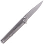 MKM FLAME Green cavas micarta handle with Sandblasted titanium frame BÖHLER M390 - MK FL01-GCT