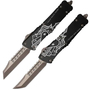 Microtech Combat Troodon HH and WH Dead Mans Hand set Apocalyptic Bronze 219-13SETDMS