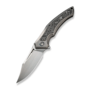 We Knife Orpheus Gray Titanium Integral Handle With Aluminum Foil Carbon Fiber Inlay WE23009-2